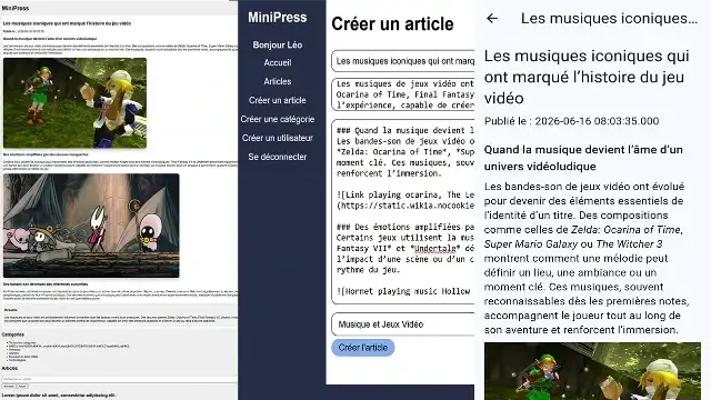 MiniPress screenshot