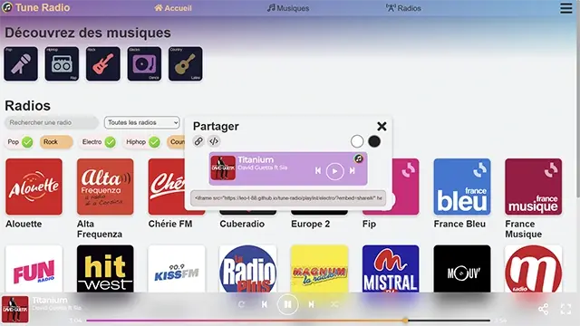 Tune Radio screenshot